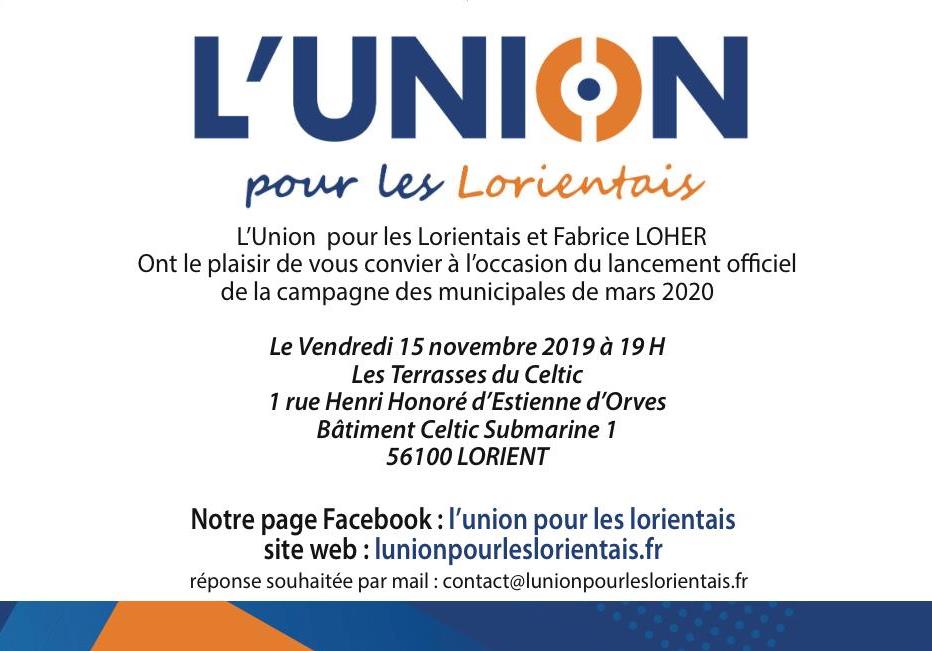 Invitation 15 novembre 2019 municipales 2020